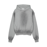 YIYAE Variation Spray Washed Crop Hoodie M.Gray