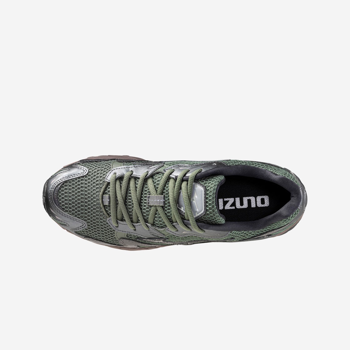 D1GA243109 Mizuno Wave Rider 10 Agave Green Black Sand Metallic Gray - #4