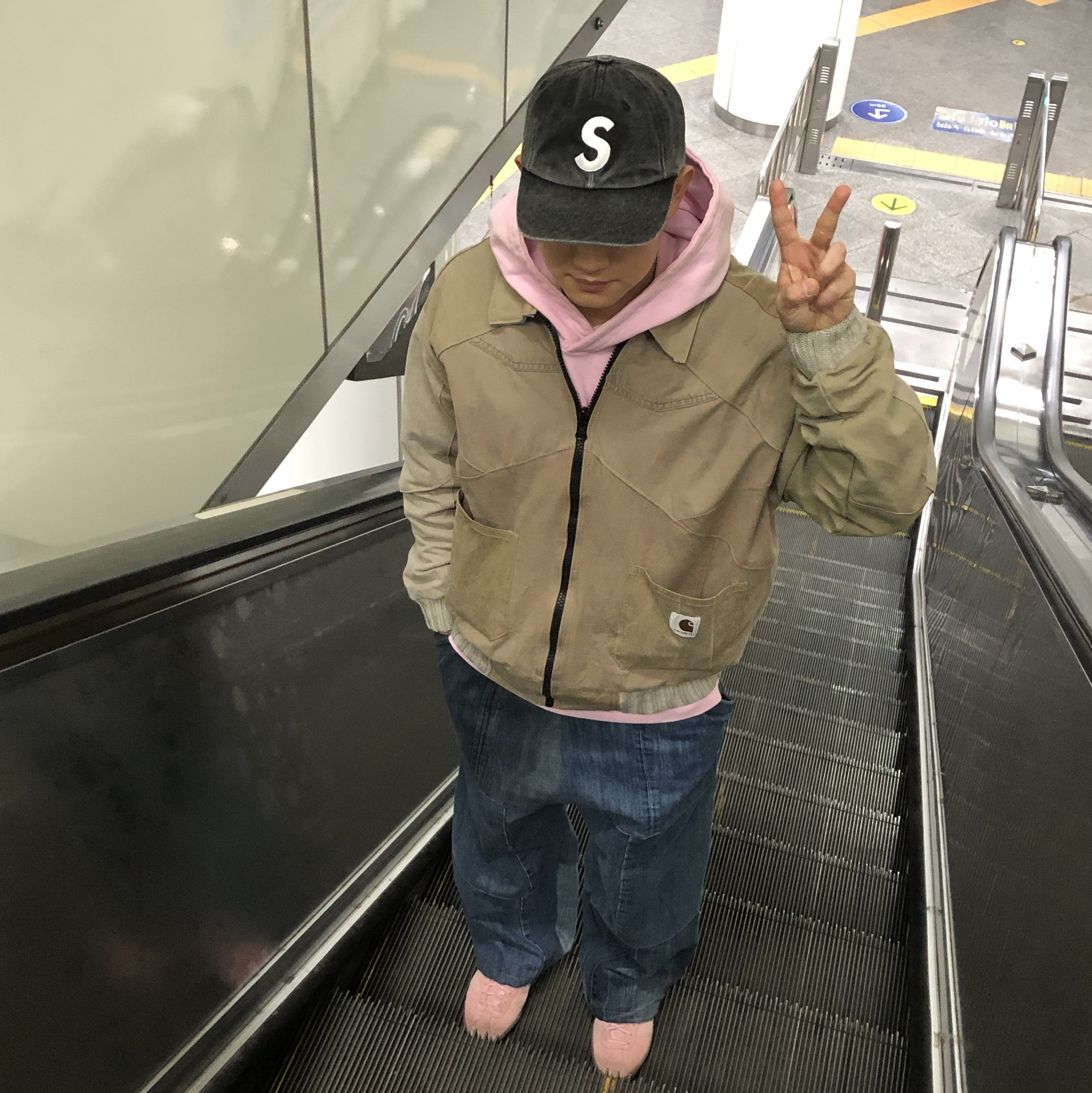 Supreme Pigment S Logo 6-Panel Black - 24FW 착용 스타일 - 2
