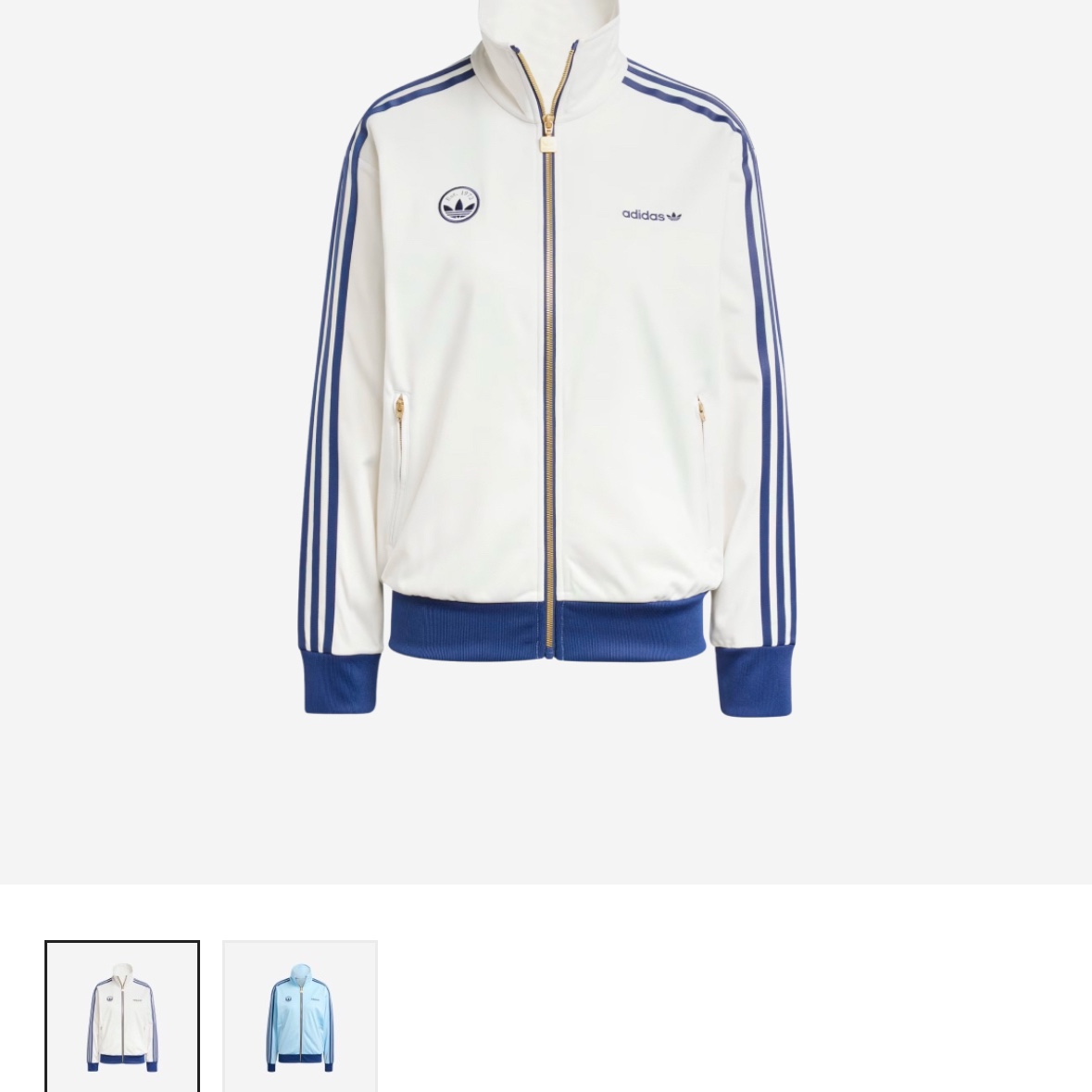 (W) Adidas Firebird Badge Track Top Cloud White - KR Sizing 착용 스타일