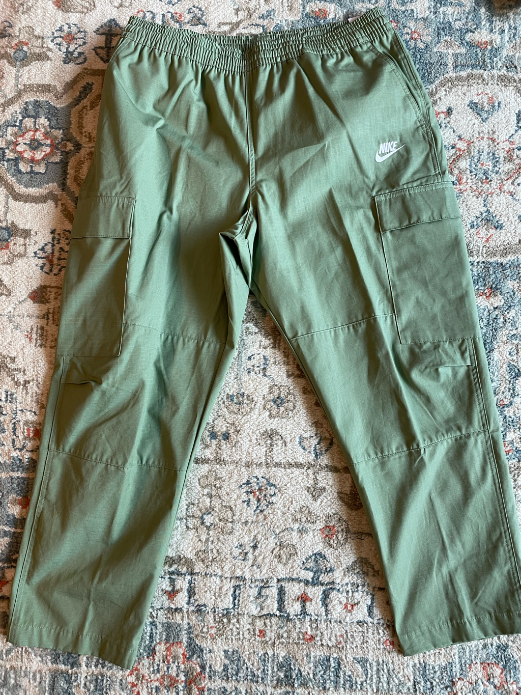 Nike Club Woven Cargo Pants Oil Green - Asia 착용 스타일 - 3