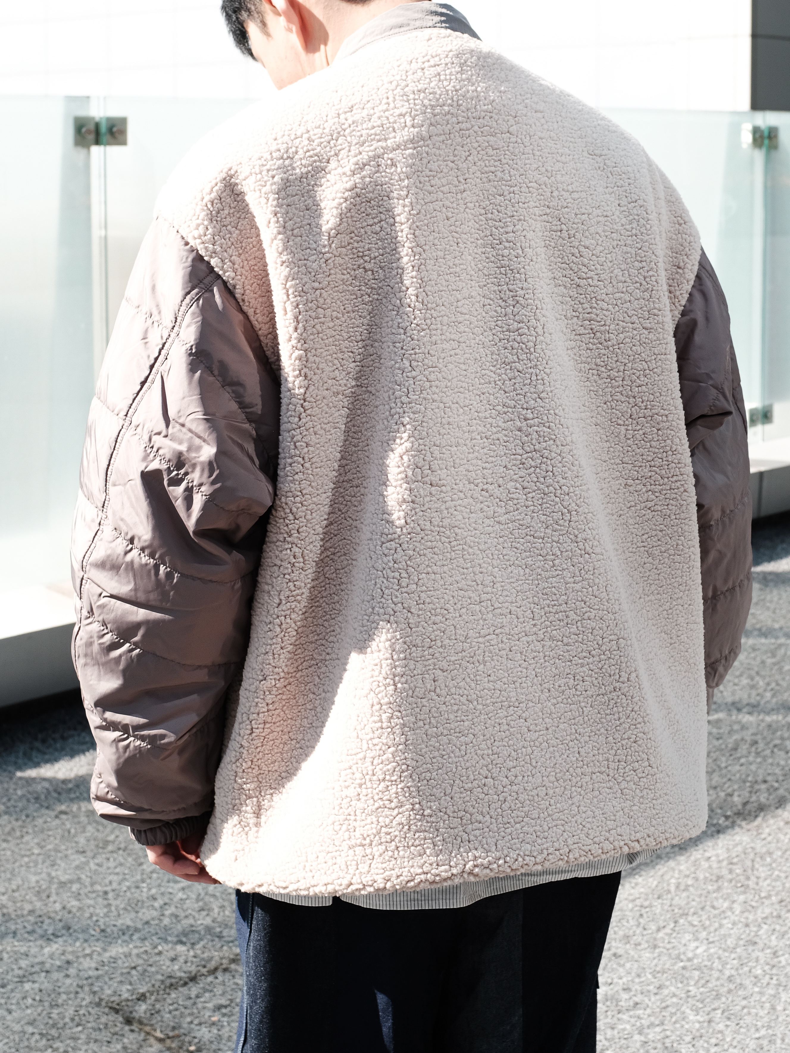 Nanamica Reversible Wind Jacket Beige, Clarks Wallabee Gtx Suede Black 착용 스타일 - 9