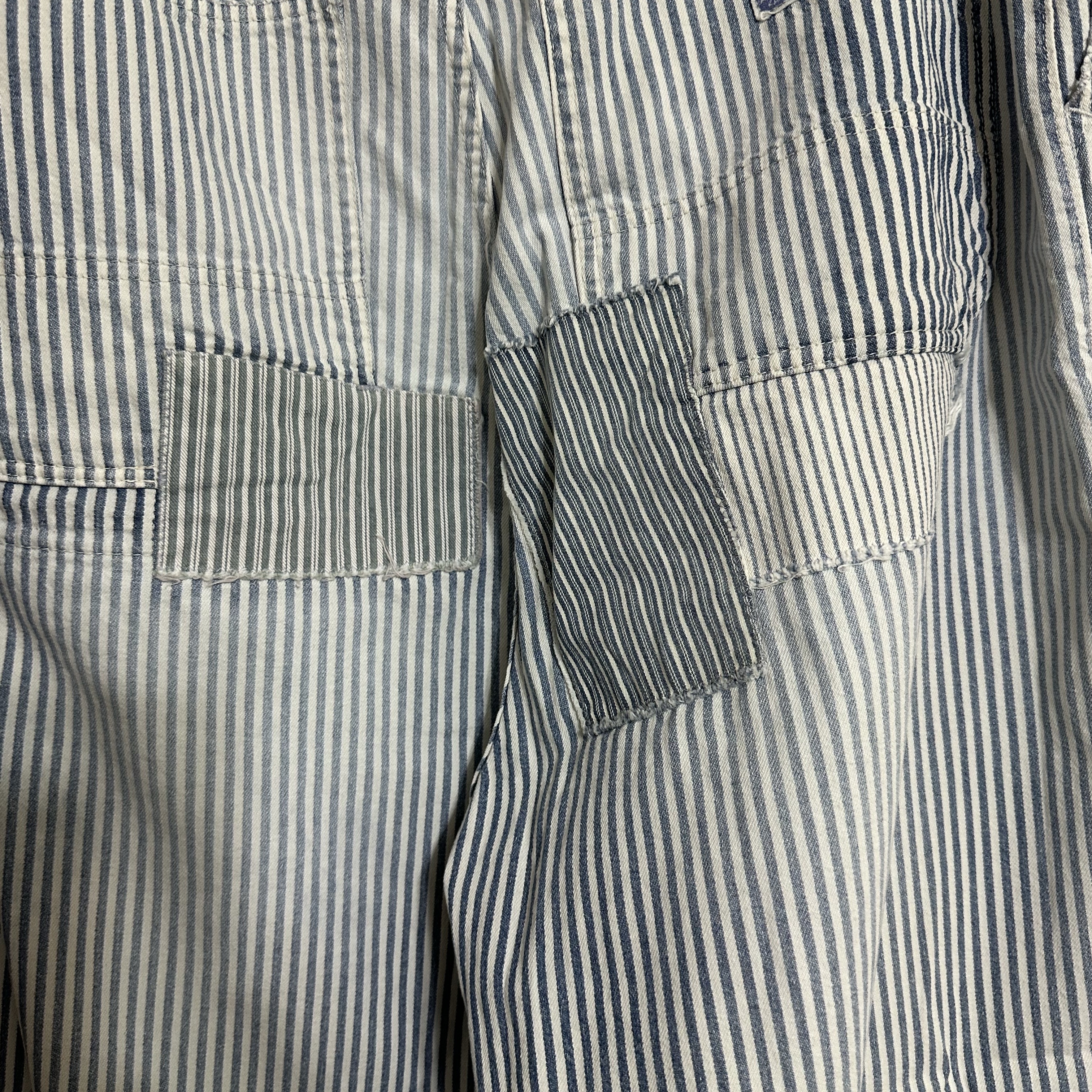 Kapital 10 oz. Hickory Painterport Baggy Pants Champetre Remake Hickory 착용 스타일 - 8
