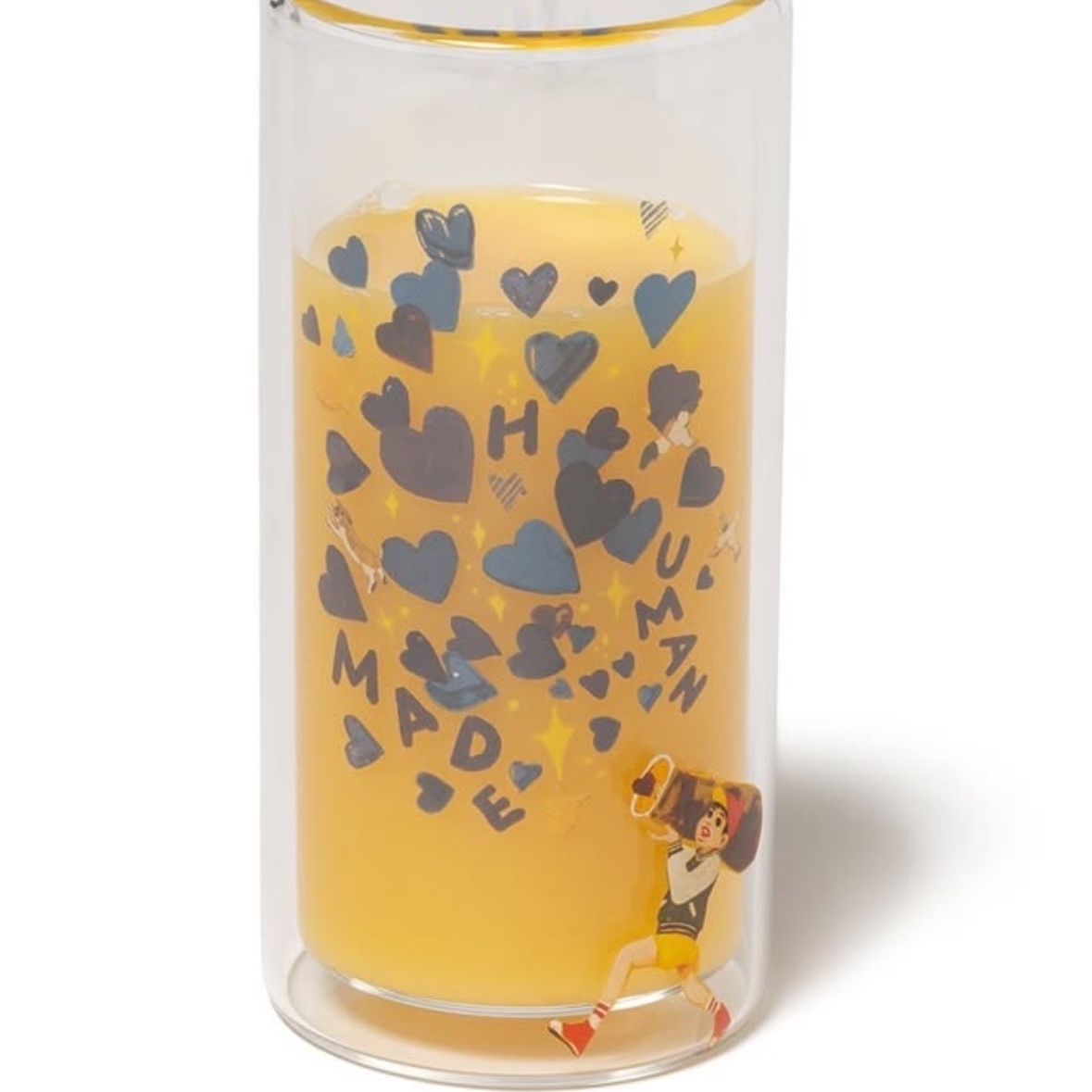 Human Made Keiko Sootome Double Wall Glass Navy 착용 스타일