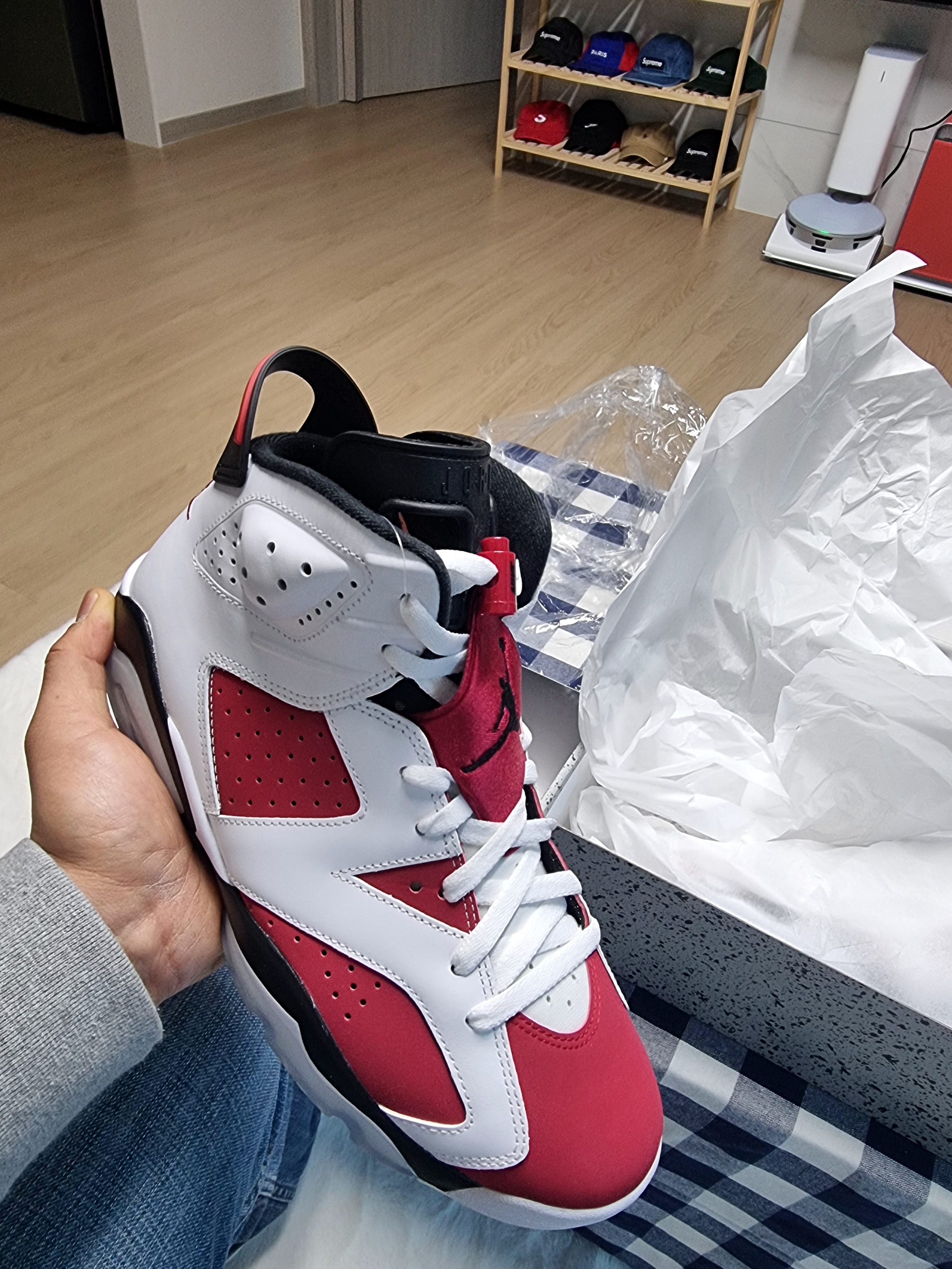 Jordan 6 Retro Carmine 2021 착용 스타일