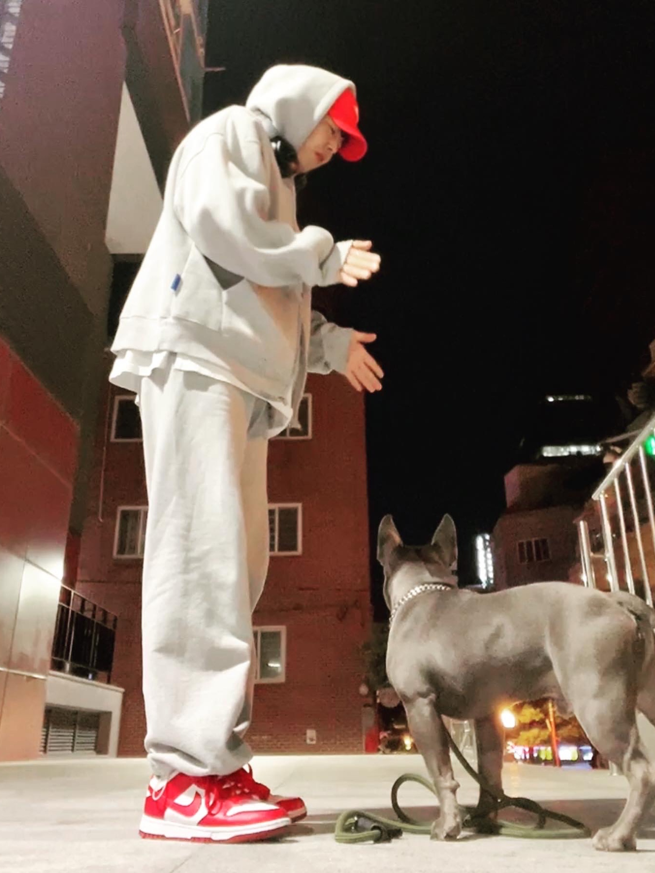 (W) Nike Dunk Low Next Nature Gym Red, Nike Heritage 86 Futura Washed Cap University Red 착용 스타일