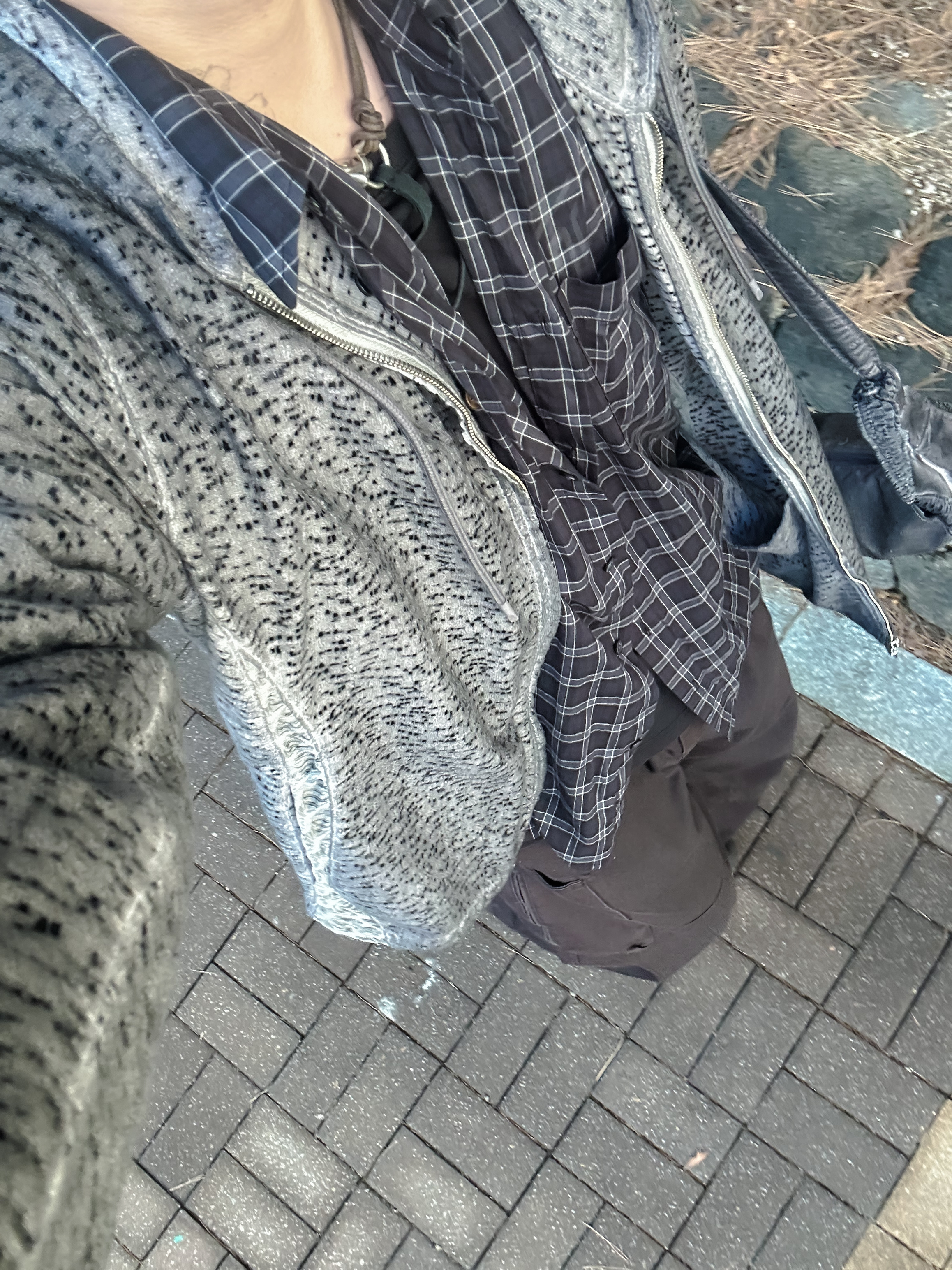 Xlim Ep.5 Synopsis 01 Zip Up Charcoal, Hatchingroom Zip Cargo Work Pants Black 착용 스타일