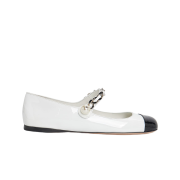 (W) Miu Miu Ballerina Flat shoes White