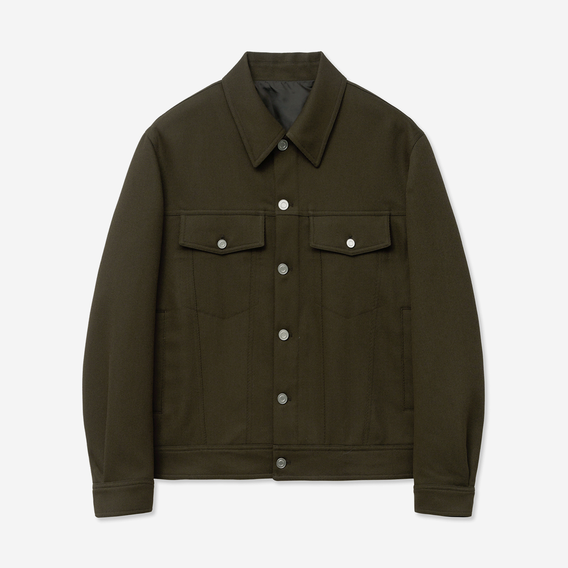 티엔지티 세미오버핏 트윌 크롭 트러커 브라운(TNGT Semi Over-fit Twill Crop Trucker Brown) - 2