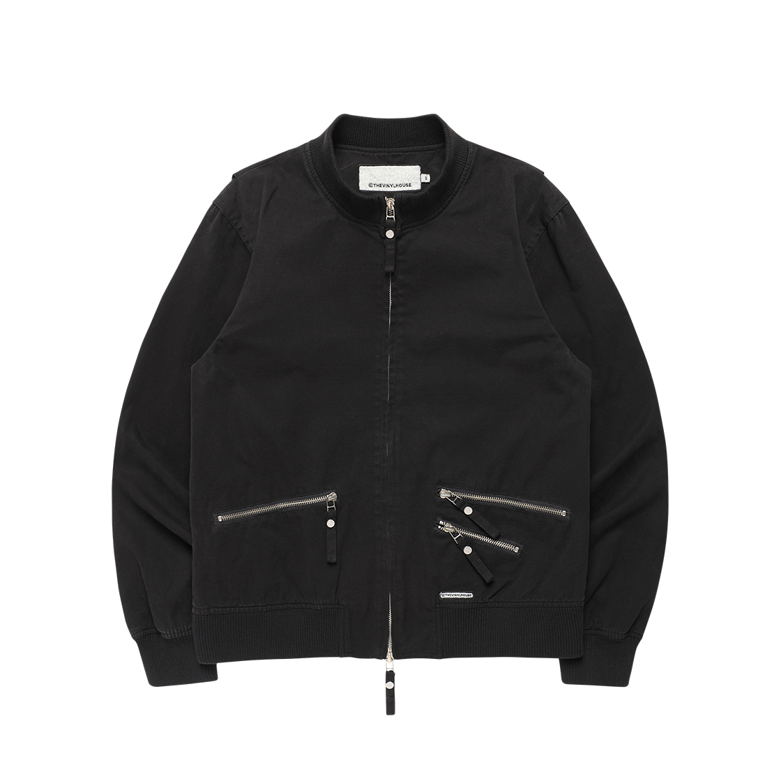 VH2EFUJ240ABK Thevinylhouse Dyed Tanker Jacket Black