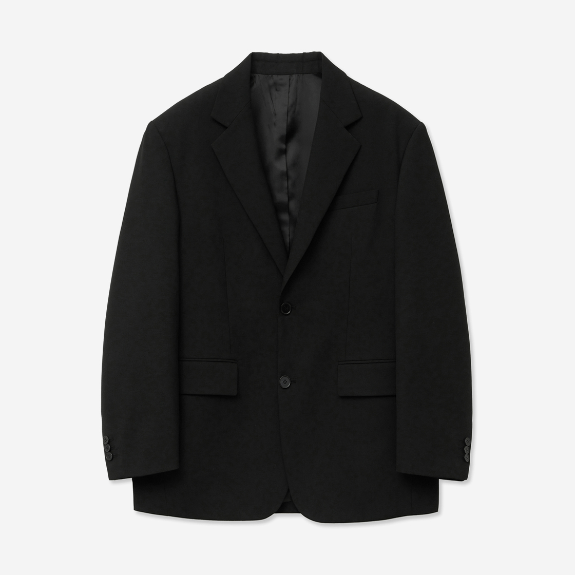 티엔지티 오버사이즈 싱글브레스트 셋업 자켓 블랙(TNGT Over Size Single Breast Set-up Jacket Dark Gray) - 2