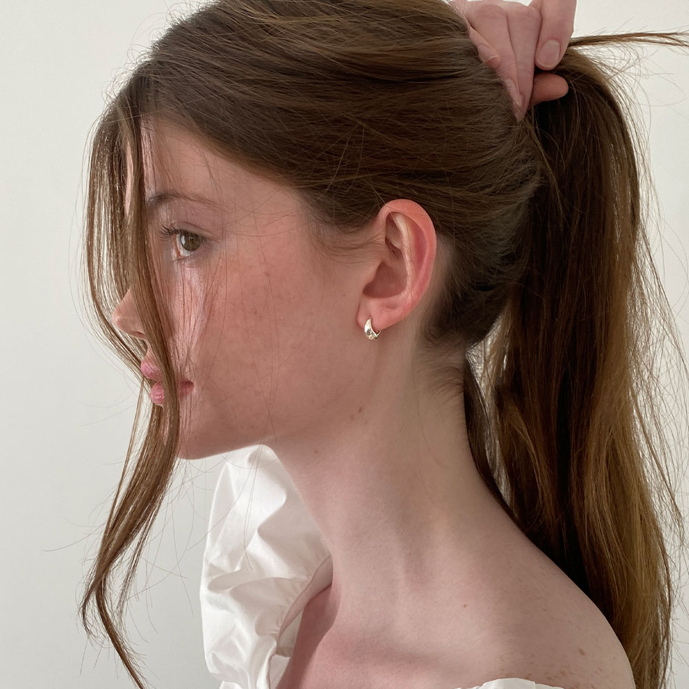 러브미몬스터 미디움 콘 링 귀걸이 실버(lovememonster Medium Cone Ring Earrings Silver) - 5