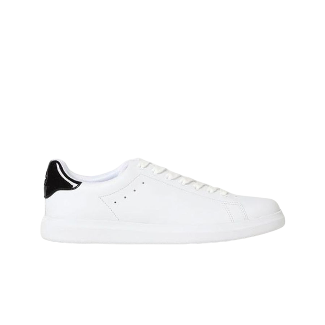 82776-112 (W) Tory Burch Howell Court Sneakers White Perfect Black