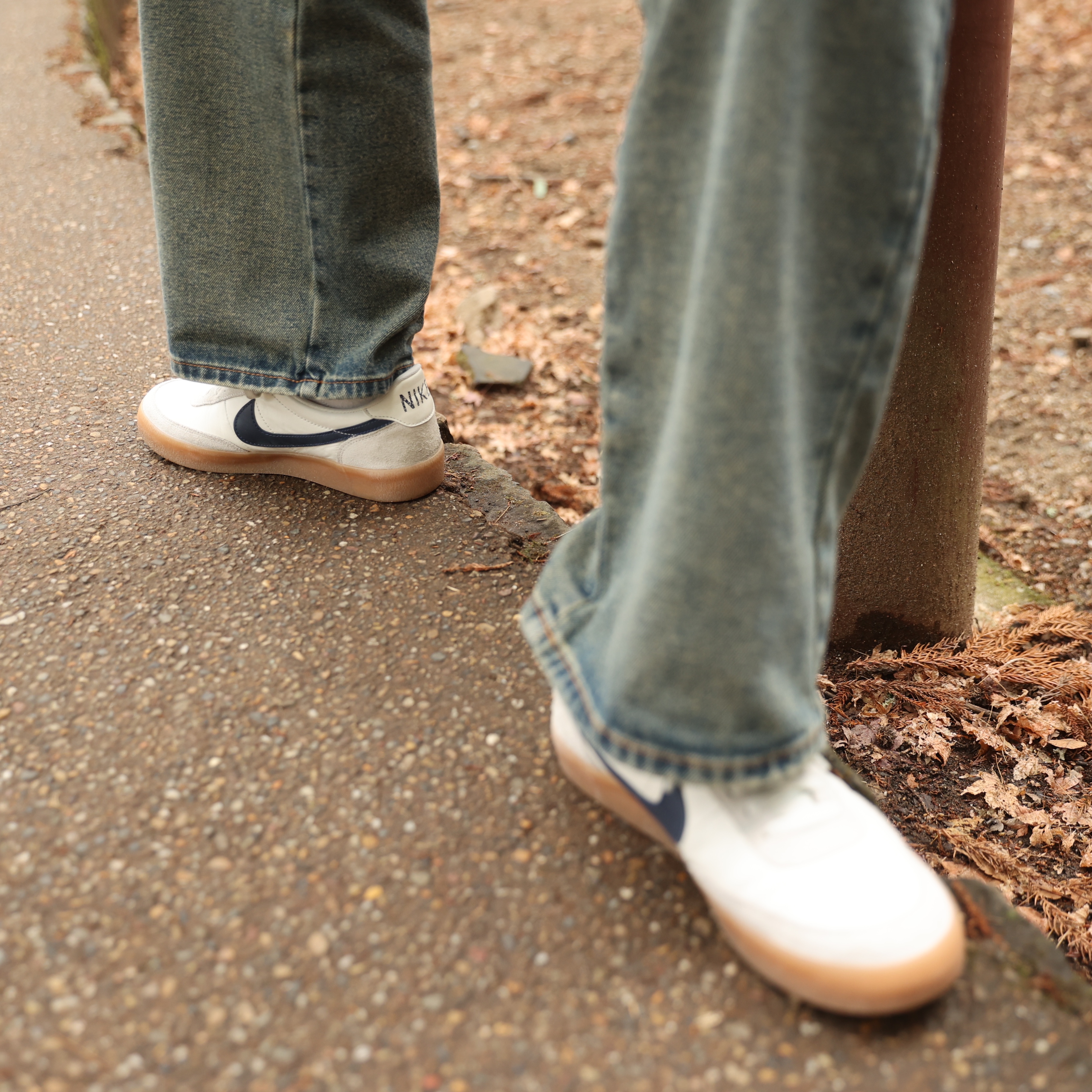 Nike x J.Crew Killshot 2 Sail Midnight Navy 착용 스타일