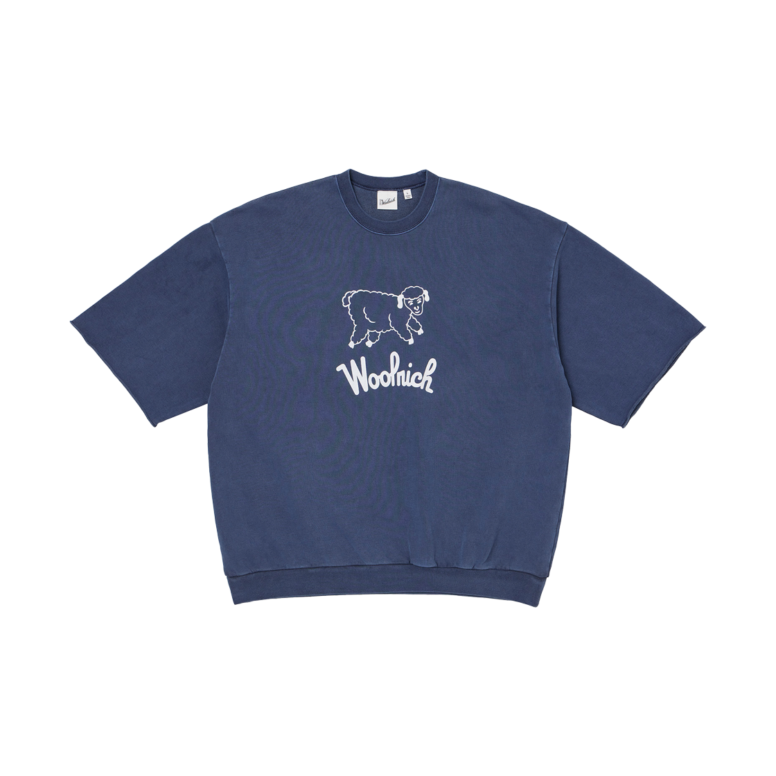 울리치 런 쉽 S/S 스웨트셔츠 네이비 - 25SS(Woolrich Run Sheep S/S Sweatshirt Navy - 25SS)