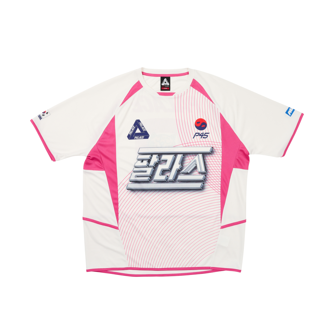 【Palace】 Seoul 2 Seoul Jersey White Pink - 25SS PALACE Seoul 2 Seoul Jersey White Pink 25SS / M Size