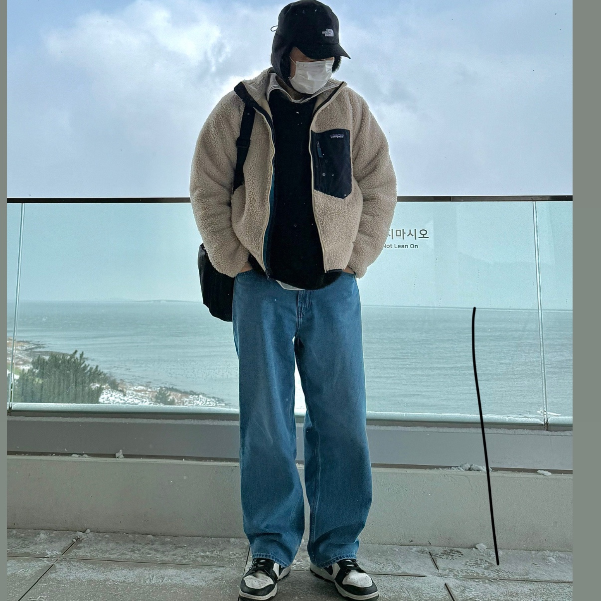 Patagonia Classic Retro-X Jacket Natural, The North Face Fleece Earmuff Cap EX Black 착용 스타일