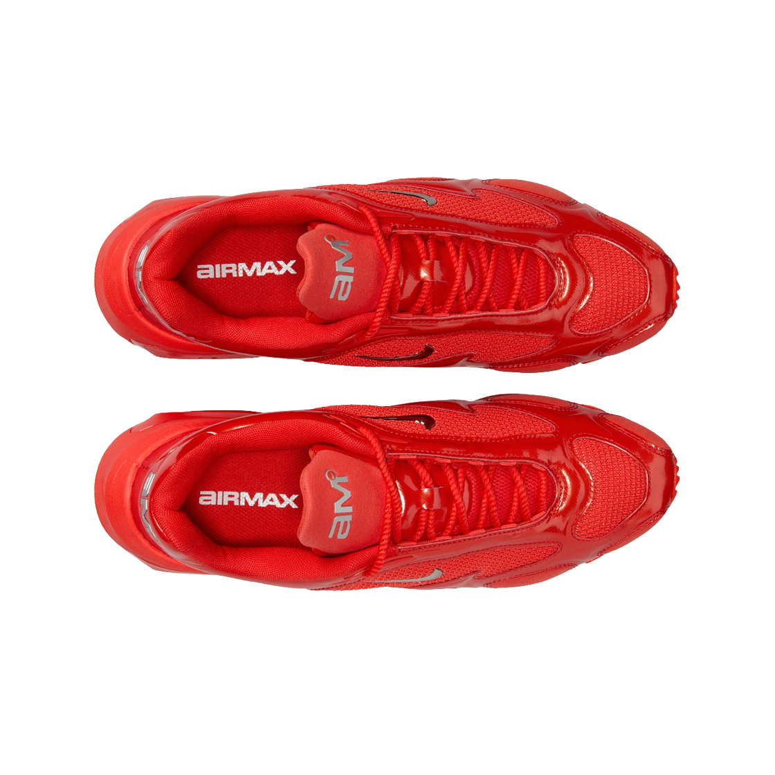 (W) 나이키 에어맥스 뮤즈 하바네로 레드 앤 메탈릭 실버((W) Nike Air Max Muse Habanero Red and Metallic Silver) - 2