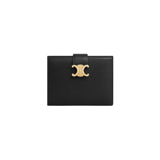 Celine Medium Wallet Victoire in Supple Calfskin Black