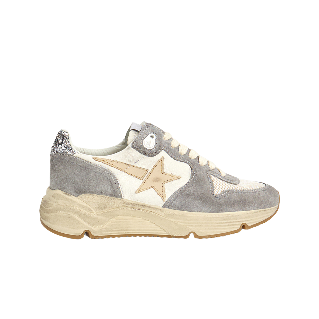 GWF00126-F004174-60405 (W) Golden Goose Running Sole Sneakers Gray