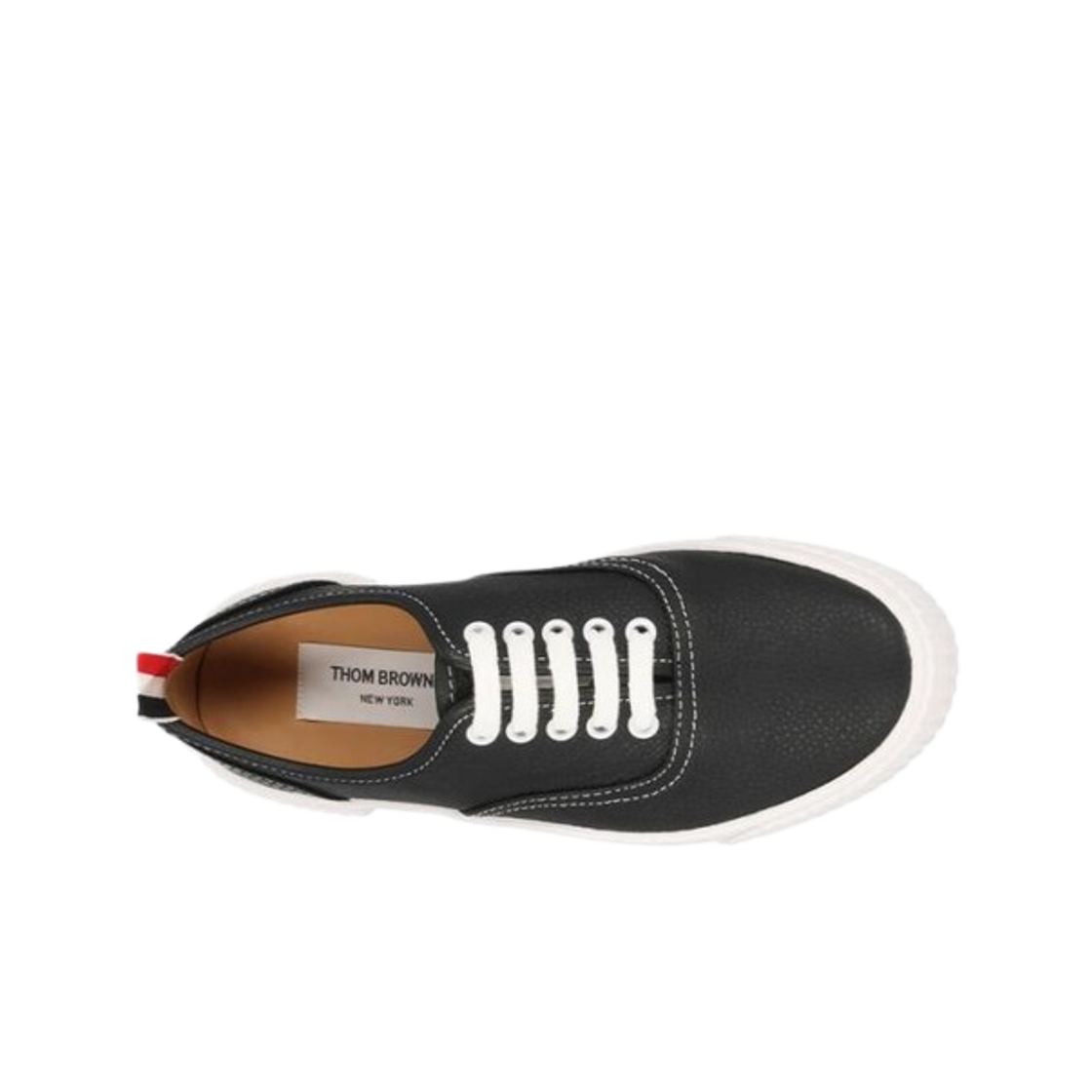 (W) 톰브라운 헤리티지 레더 스니커즈 블랙((W) Thom Browne Heritage Leather Sneakers Black) - 2