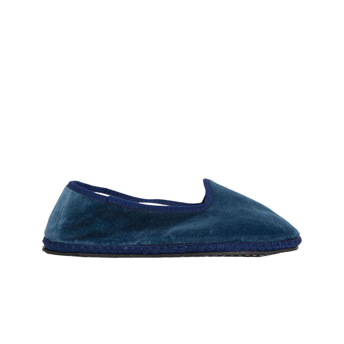(W) 드로게리아 크리베리니 벨벳 플랫 슈즈 네이비((W) Drogheria Crivellini Velvet Flat shoes Navy)