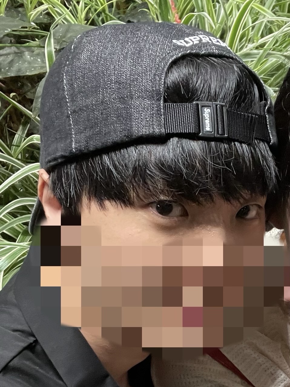 Supreme Cordura Denim Small Box 6-Panel Black - 24SS 착용 스타일