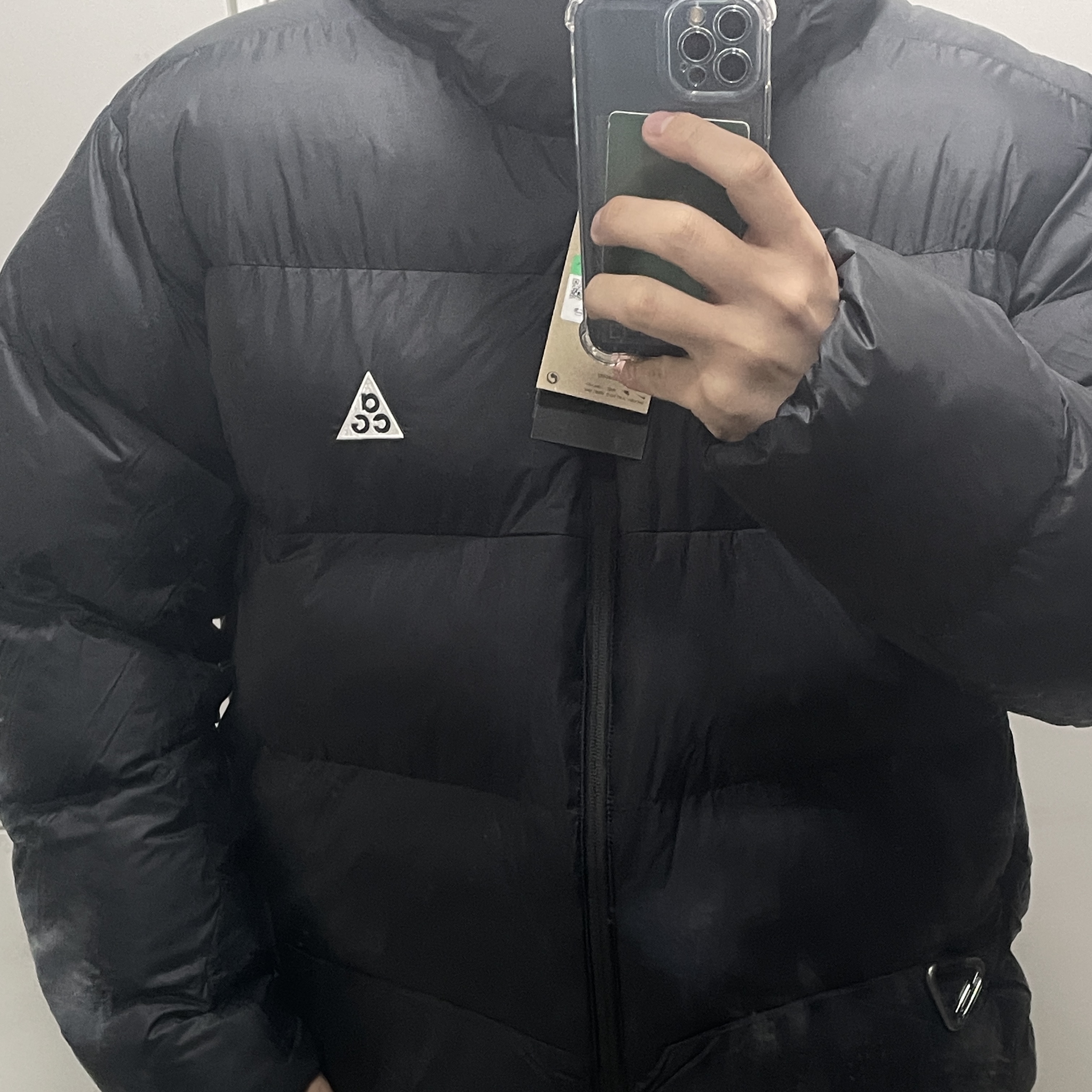 Nike ACG Therma-Fit ADV Lunar Lake Loose Hooded Jacket Black Summit White - Asia 착용 스타일