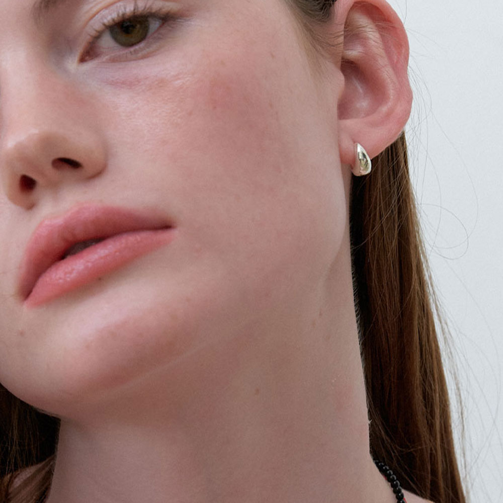 러브미몬스터 미디움 콘 링 귀걸이 실버(lovememonster Medium Cone Ring Earrings Silver) - 2