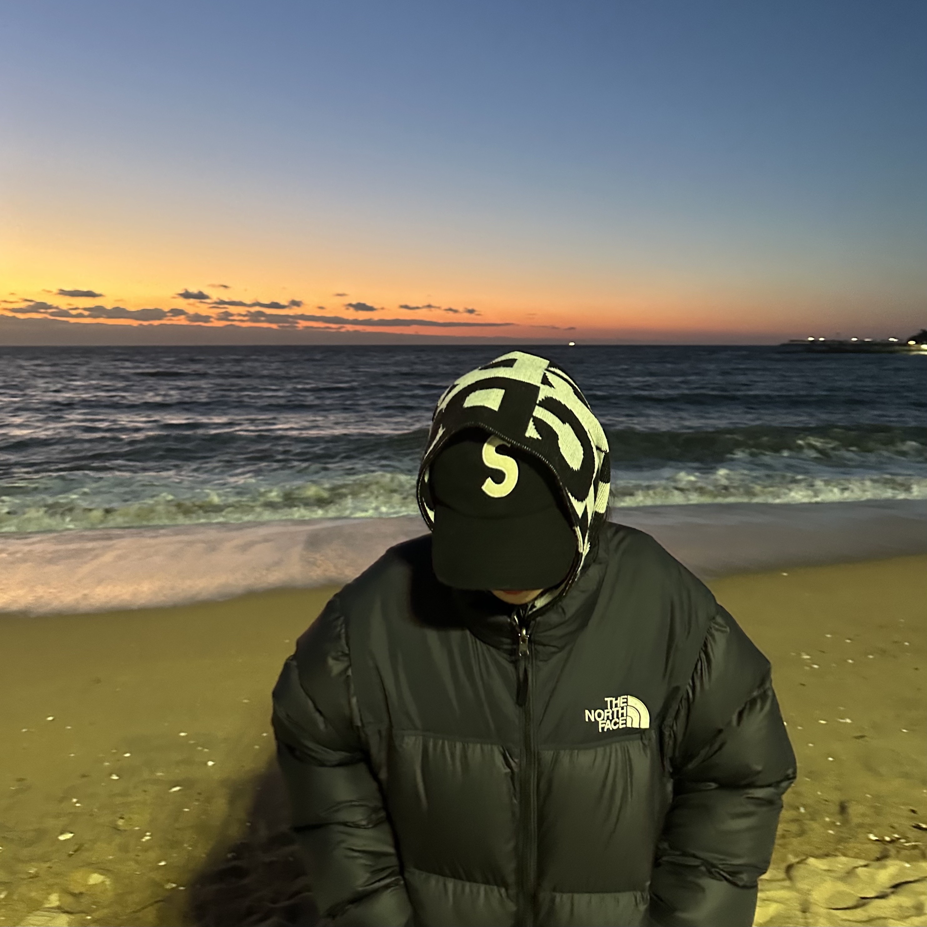 Supreme Boiled Wool S Logo 6-Panel Black - 22FW, CDG Logo Check Muffler White Black 착용 스타일 - 2