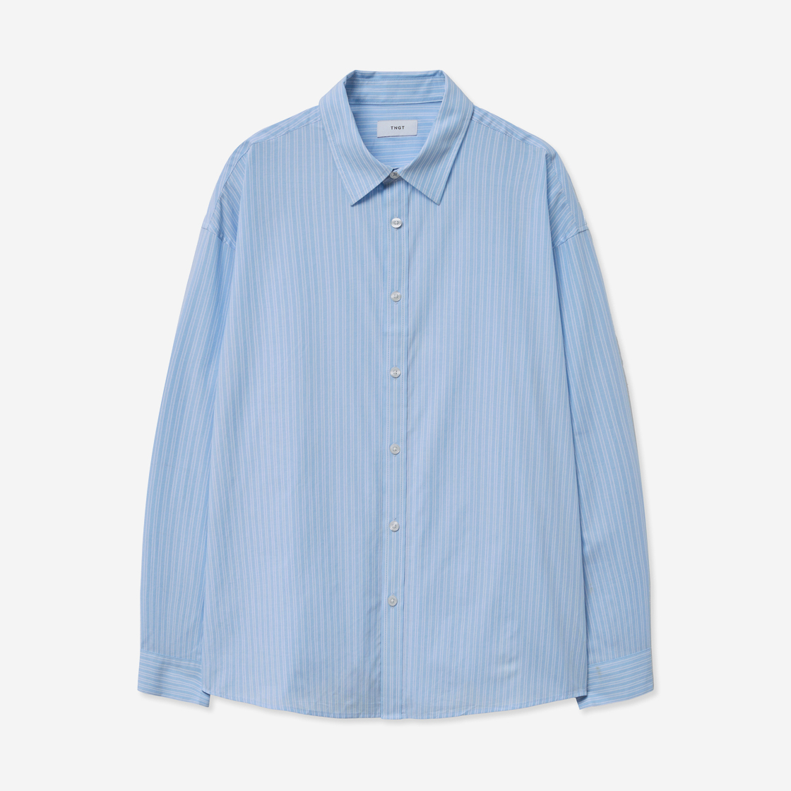 티엔지티 오버핏 스트라이프 셔츠 블루(TNGT Over-fit Stripe Shirts Blue) - 2