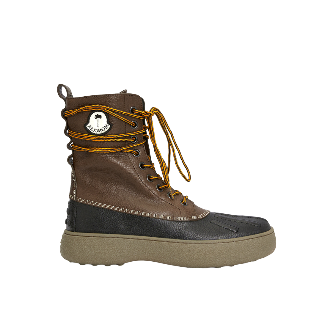 몽클레르 지니어스 팜 엔젤스 x 토즈 앵클 부츠 브라운 - 22FW(Moncler x Palm Angels x Tod's Ankle Boots Brown - 22FW)