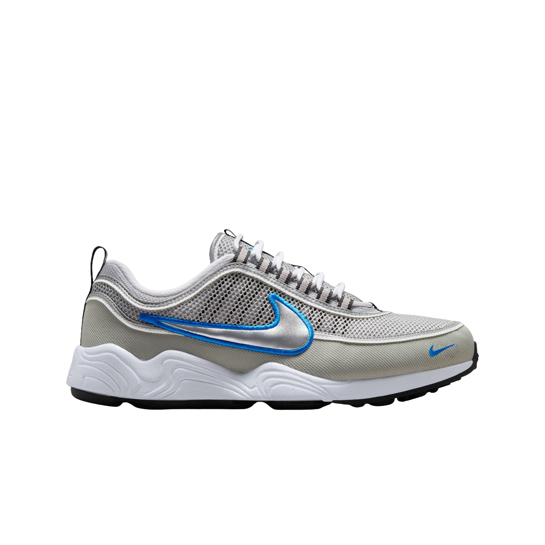 나이키 에어 줌 스피리돈 메탈릭 실버 앤 시그널 블루(Nike Air Zoom Spiridon Metallic Silver and Signal Blue)