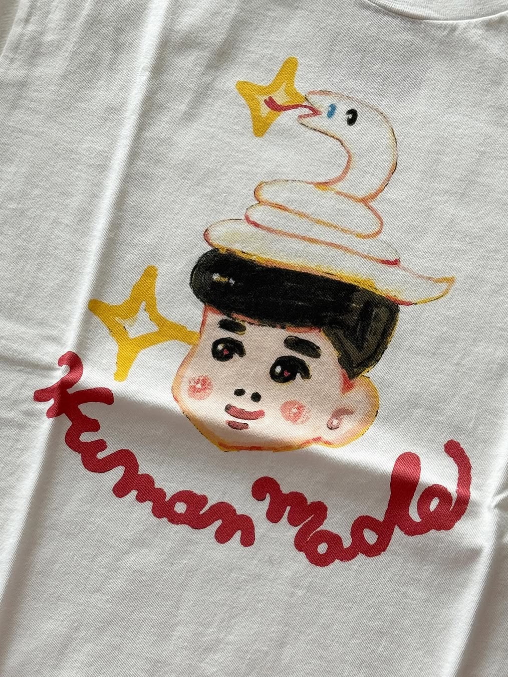 Human Made Keiko Sootome T-Shirt Side B White 착용 스타일 - 2