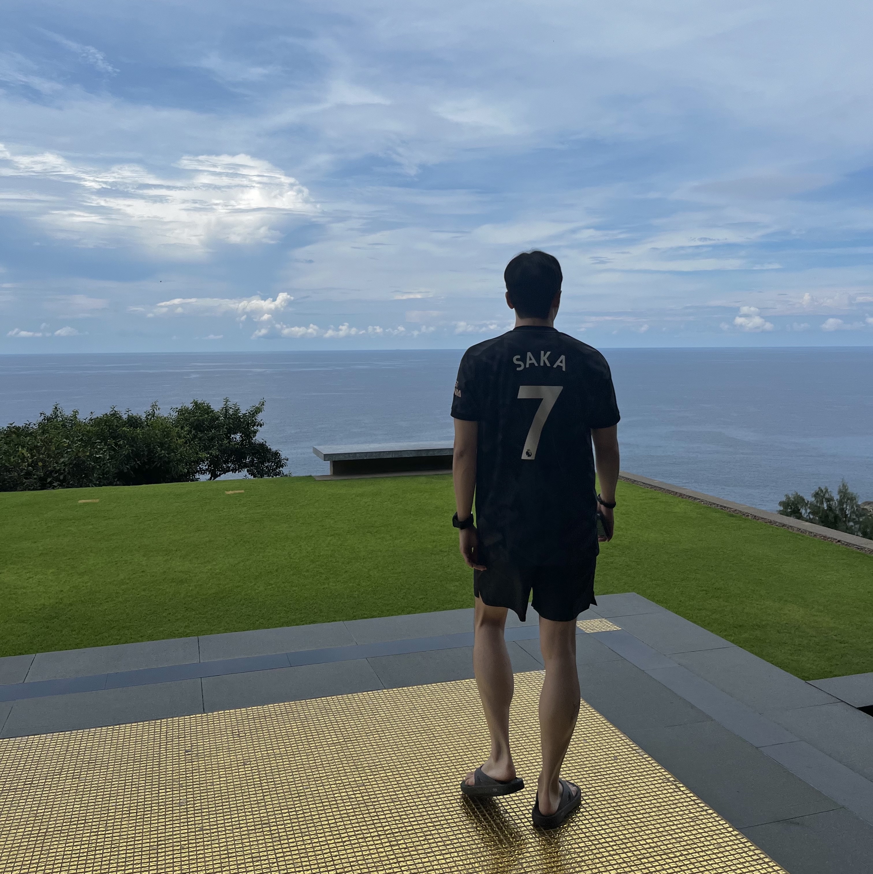Adidas Arsenal 2022/23 Away Jersey Black - KR Sizing (Non Marking Ver.) 착용 스타일