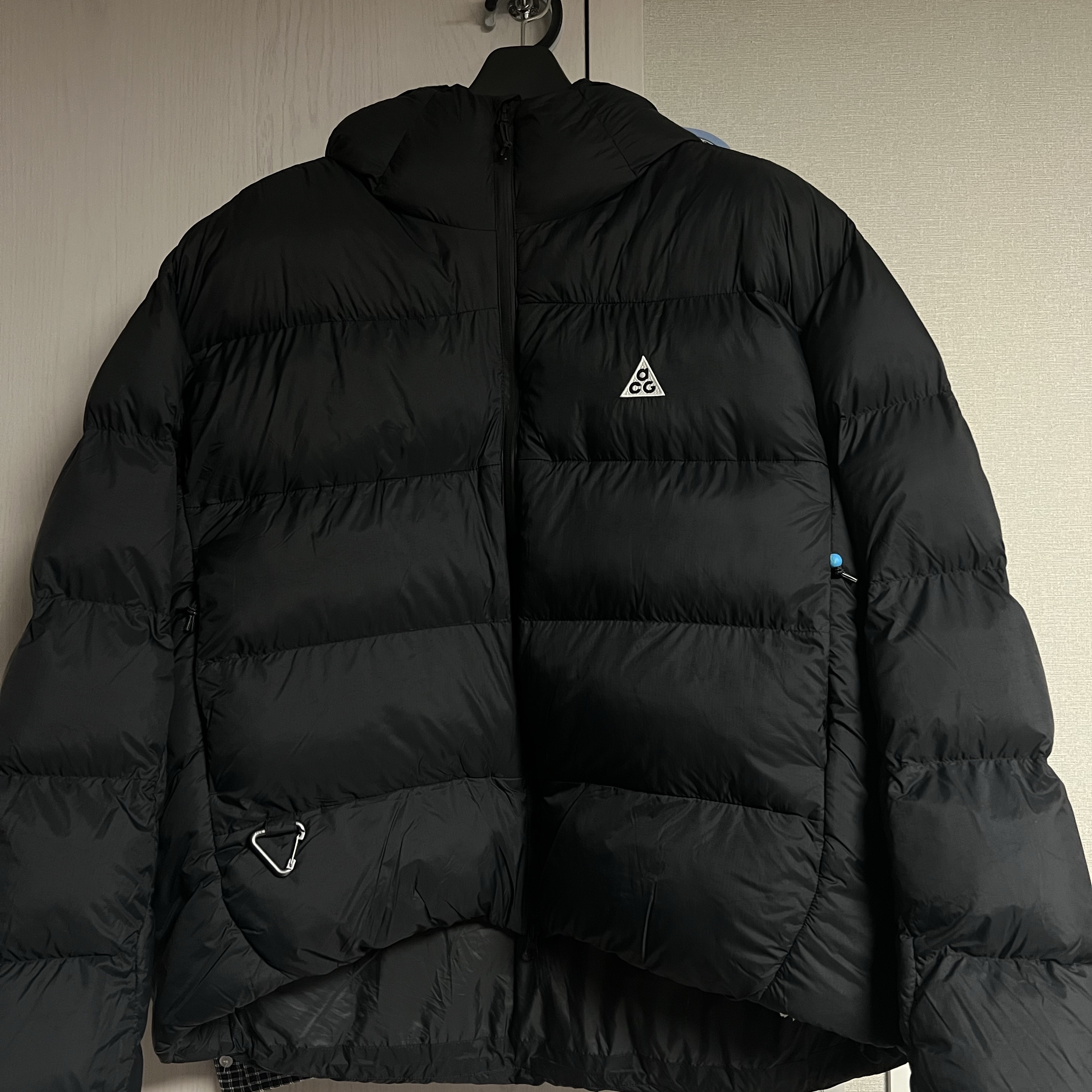 Nike ACG Therma-Fit ADV Lunar Lake Loose Hooded Jacket Black Summit White - Asia 착용 스타일