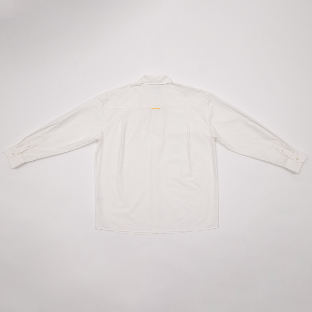 이너프원 오버사이즈 박스 셔츠 화이트(EnoughOne Oversized Box Shirt White) - 6