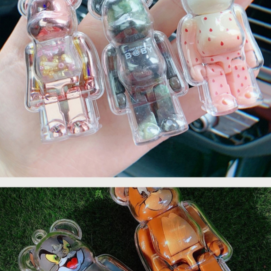 Bearbrick x Ader Error 100% 착용 스타일 - 3