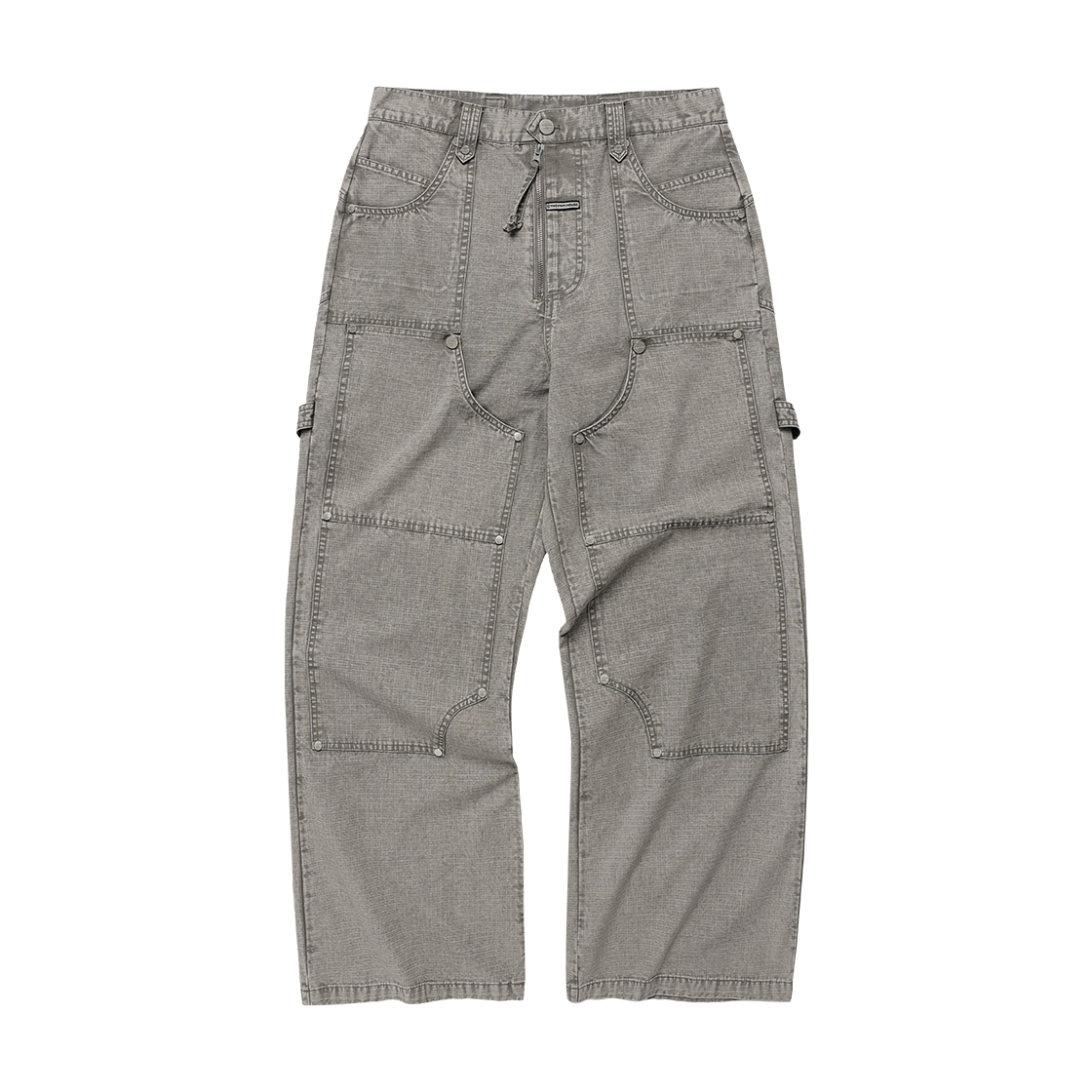 더바이닐하우스 오픈 더블 니 팬츠 그레이(Thevinylhouse Open Double Knee Pants Grey)