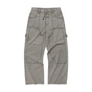 Thevinylhouse Open Double Knee Pants Grey