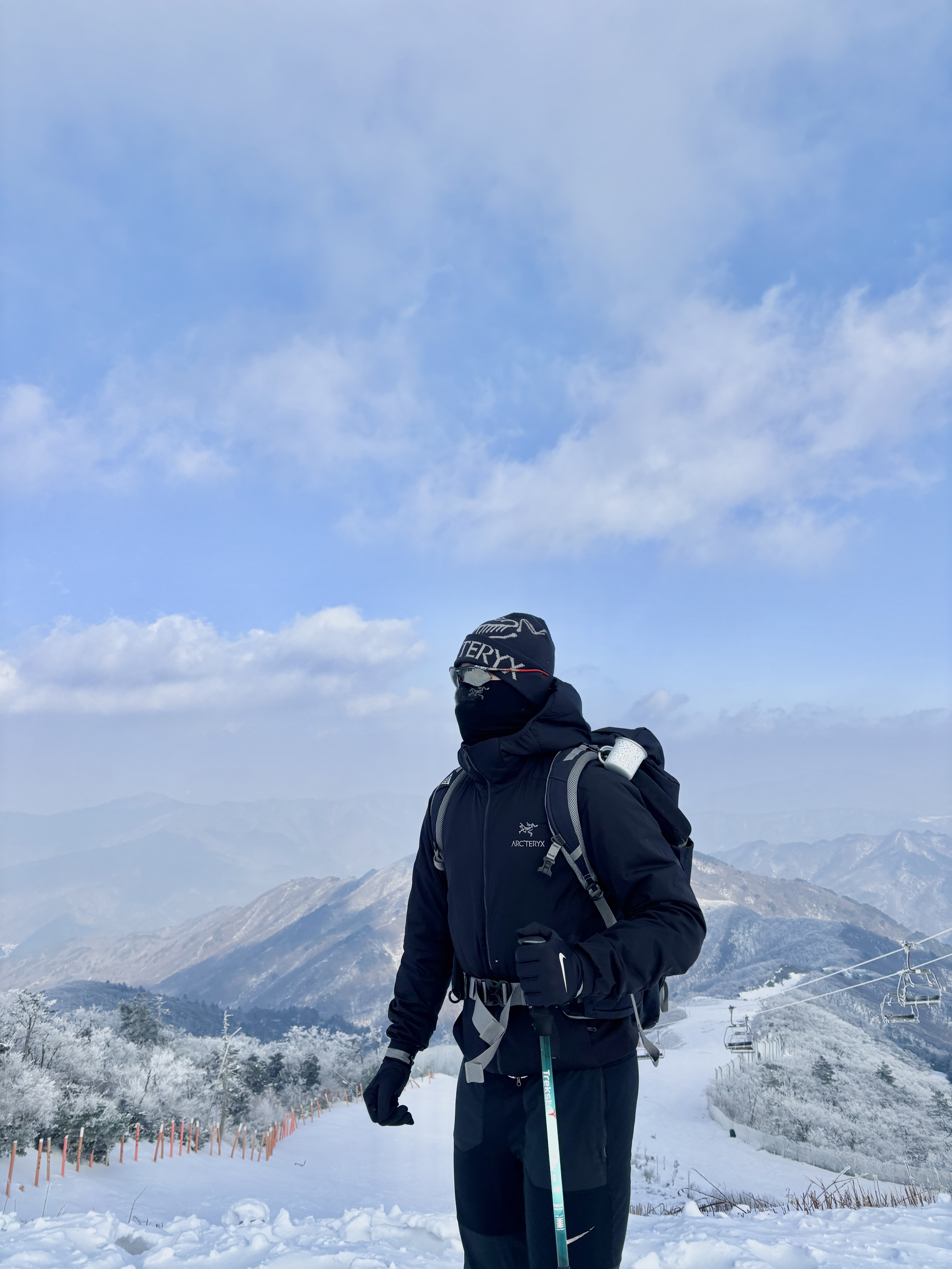 Arc'teryx Bird Word Toque Black Void, Arc'teryx Atom Hoody Black 착용 스타일