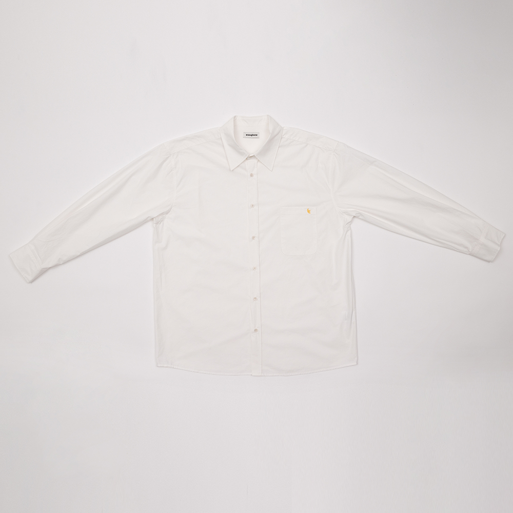 이너프원 오버사이즈 박스 셔츠 화이트(EnoughOne Oversized Box Shirt White) - 5