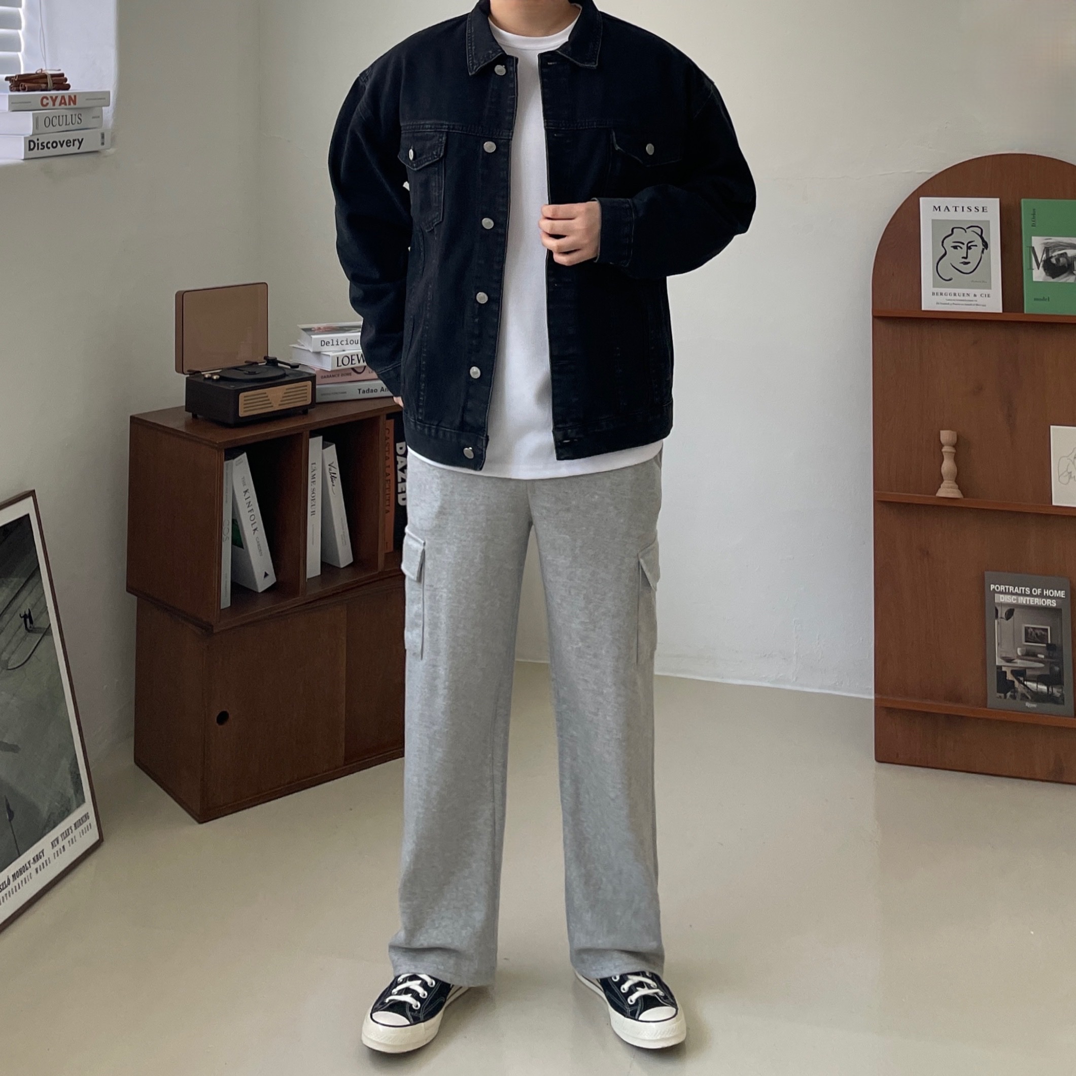 Converse Chuck 70 Hi Black 착용 스타일