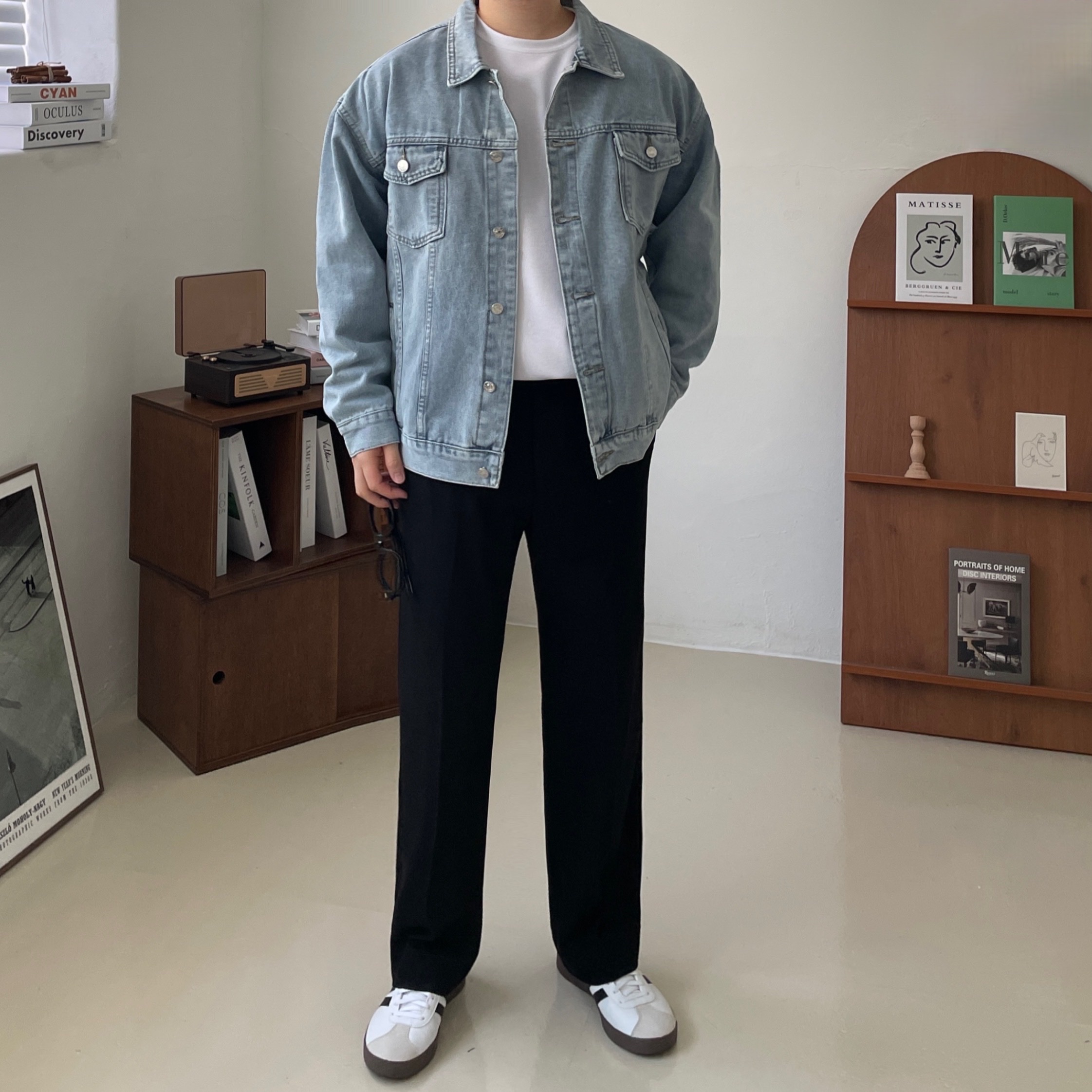 Adidas Samba OG Cloud White 착용 스타일 - 8