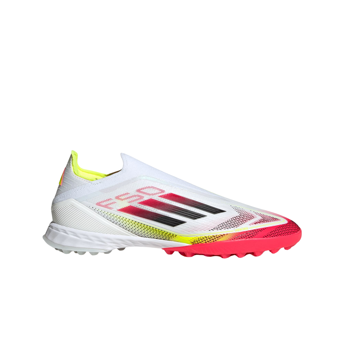 아디다스 F50 프로 레이스리스 TF 클라우드 화이트 코어 블랙(Adidas F50 Pro Laceless TF Cloud White Core Black)