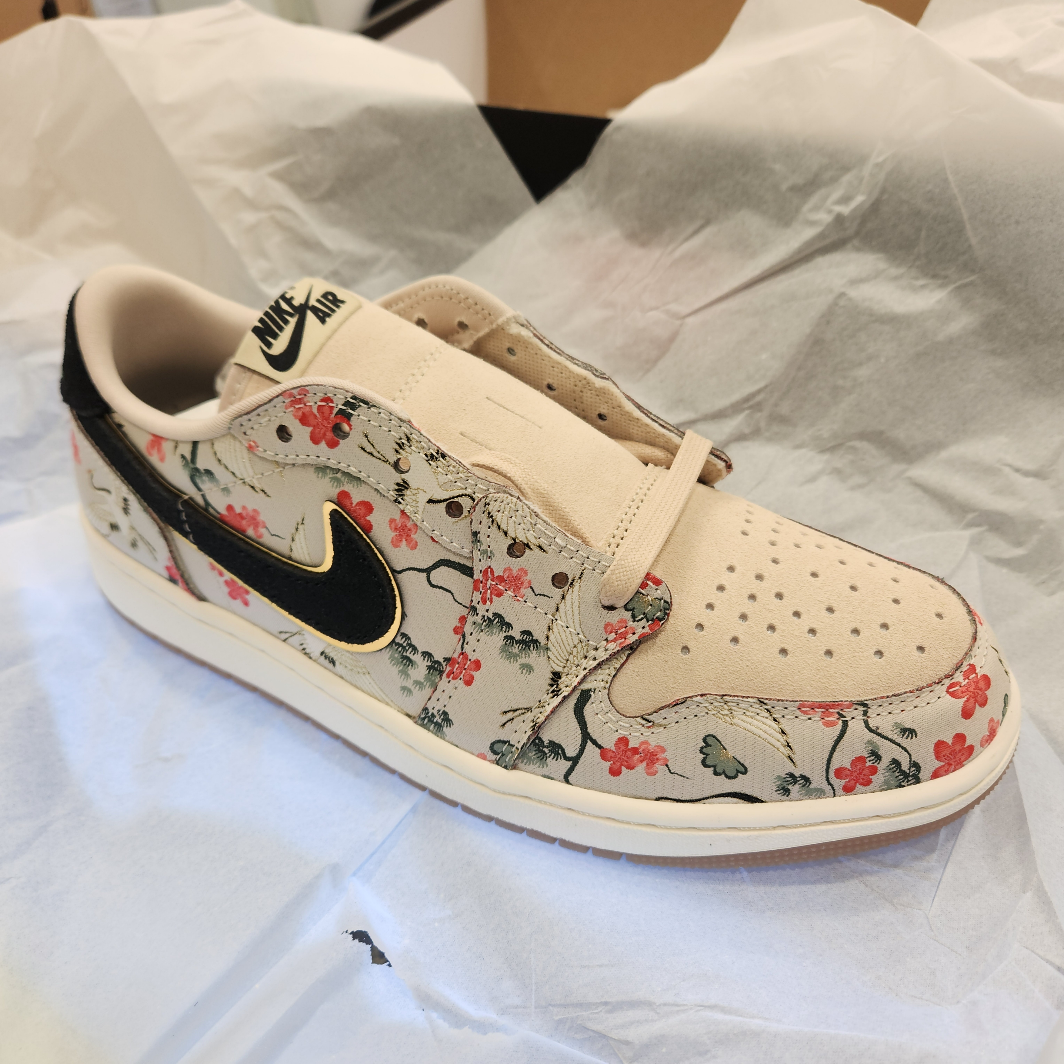 Jordan 1 Retro Low OG Rui Cranes 착용 스타일 - 1