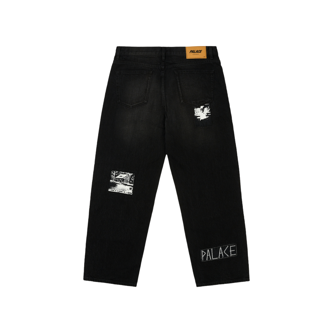 팔라스 P90 배기 진 패치 업 블랙 - 25SS | Palace | KREAM
