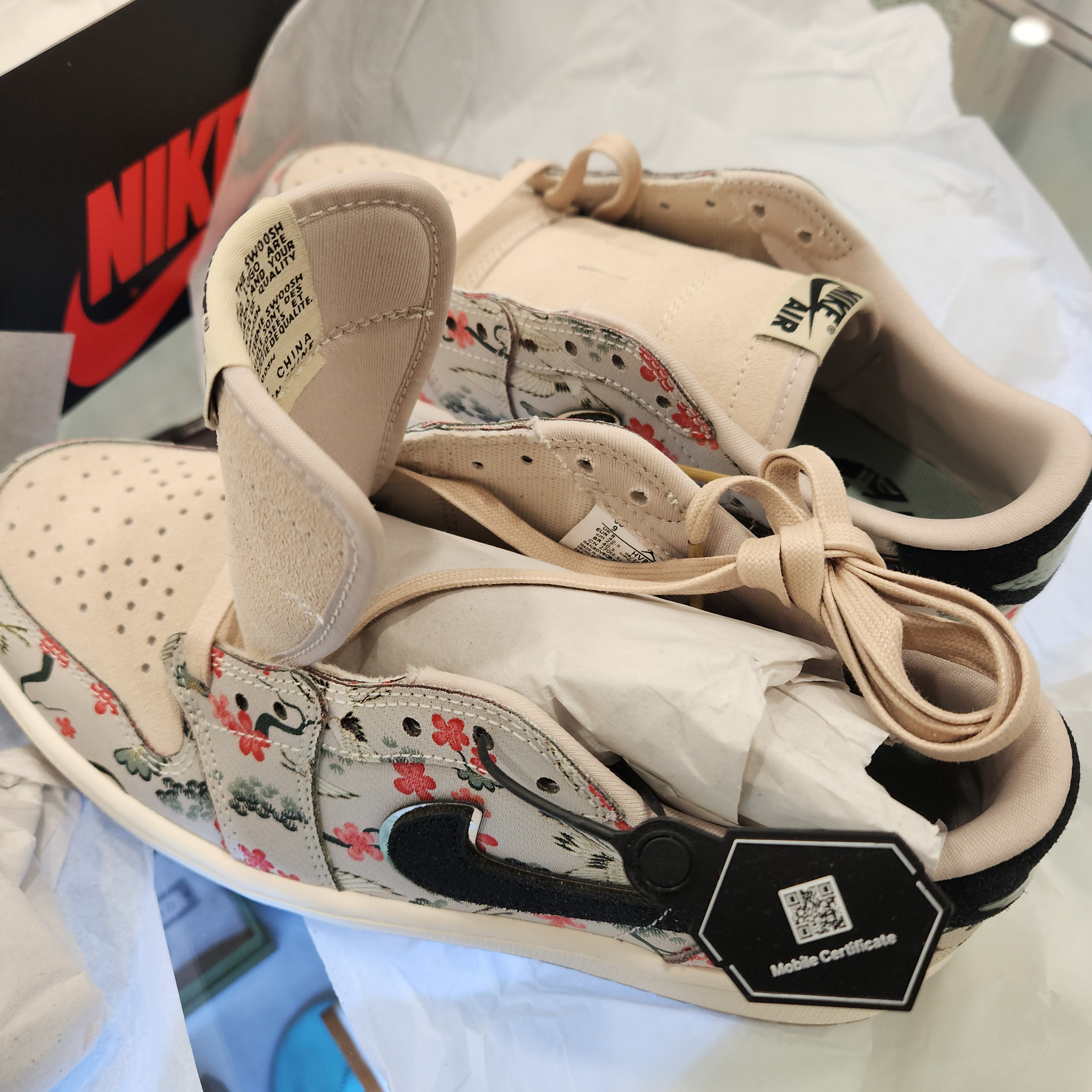 Jordan 1 Retro Low OG Rui Cranes 착용 스타일 - 2