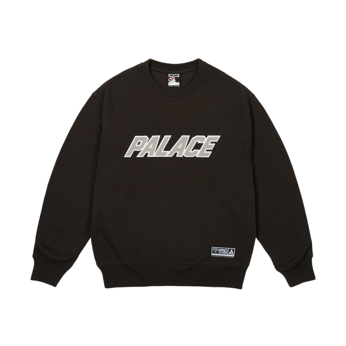 팔라스 아플리케 팀 크루 블랙 - 25SS | Palace | KREAM