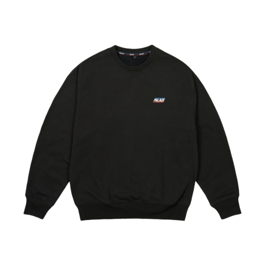 ★韓国の人気★【Palace】★Outliner Mit Designer Crew Black★ 팔라스 아웃라이너 밋 디자이너 크루넥 블랙 - 21SS | Palace